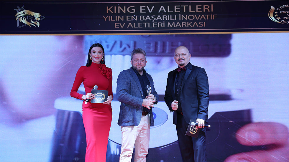 "Uluslararası Ekonomi ve Proje Ödülleri"nde "Yılın En Başarılı İnovatif Ev Aletleri Markası Ödülü"nü kazanmanın gururunu yaşıyoruz.