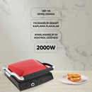 K462R GrillMaster Tost Makinesi - Kırmızı - King Küçük Ev Aletleri