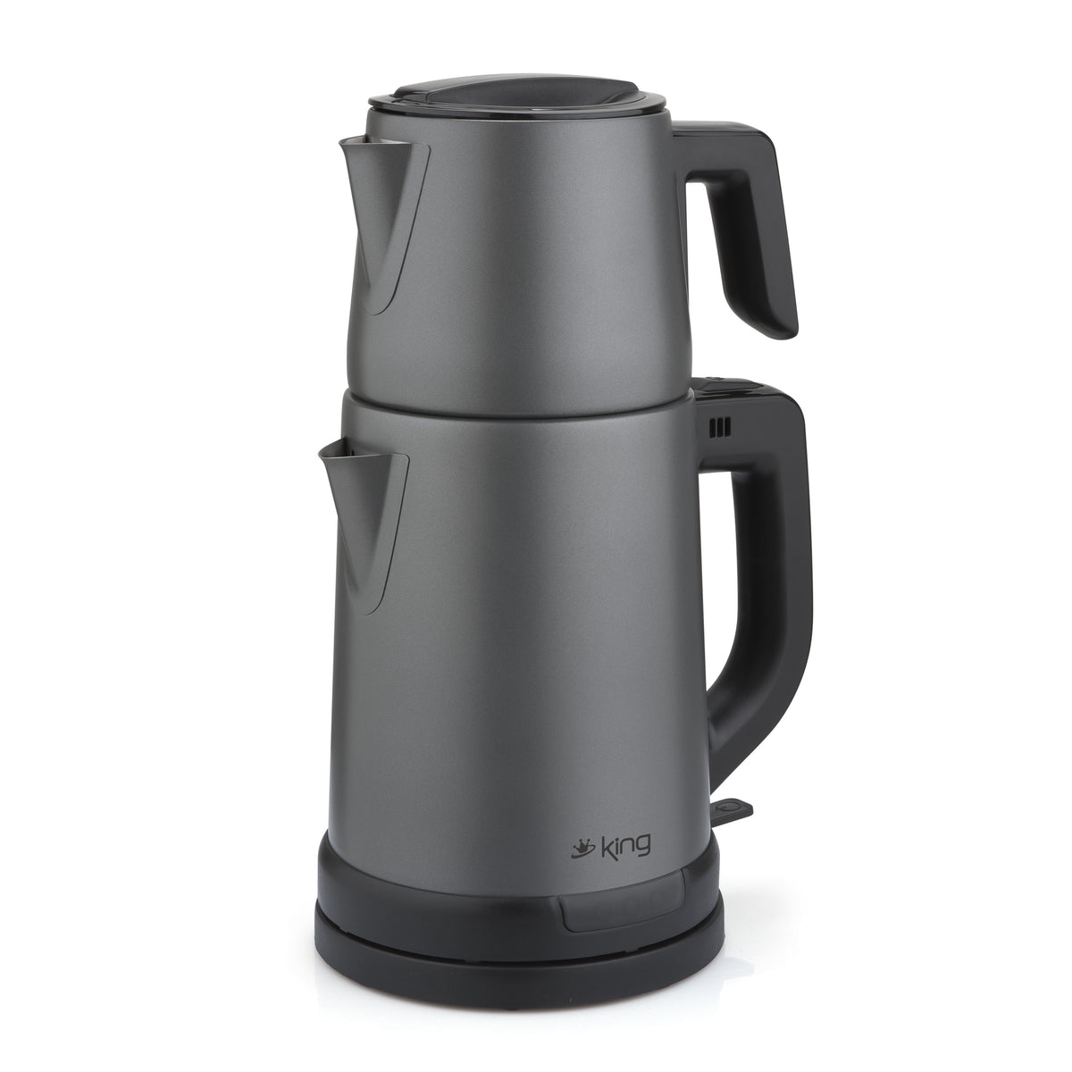 KCM331 TeaPro Inox Çay Makinesi - Antrasit - King Küçük Ev Aletleri