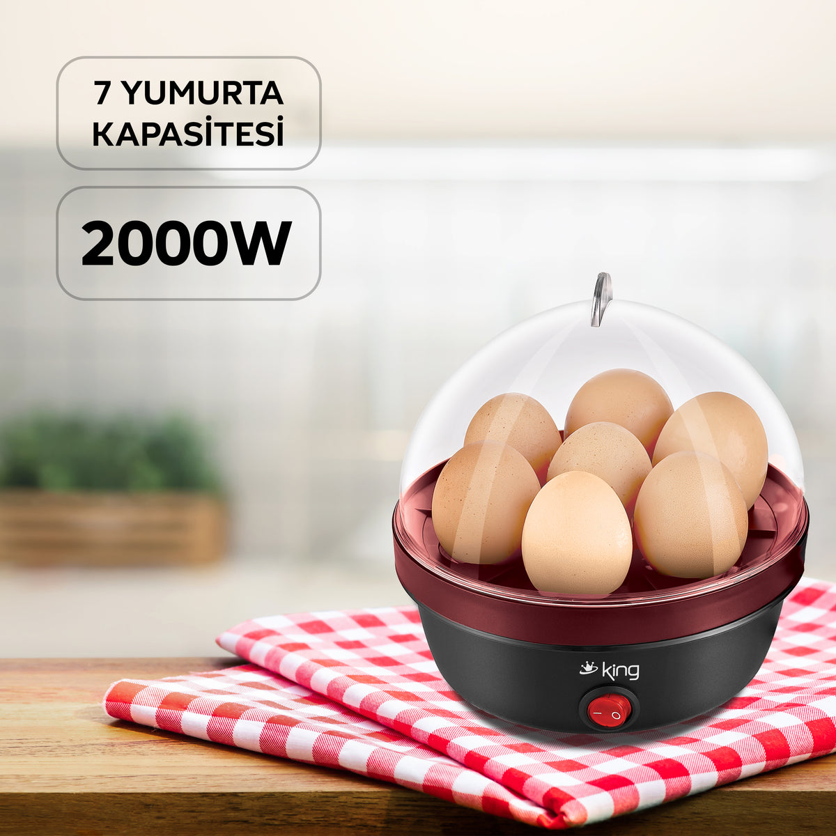 KYP650 Kottos Yumurta Pişirme Makinesi - King Küçük Ev Aletleri