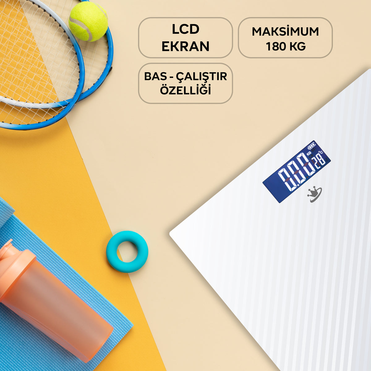 Kbb842 Calorax Digital Banyo Baskülü