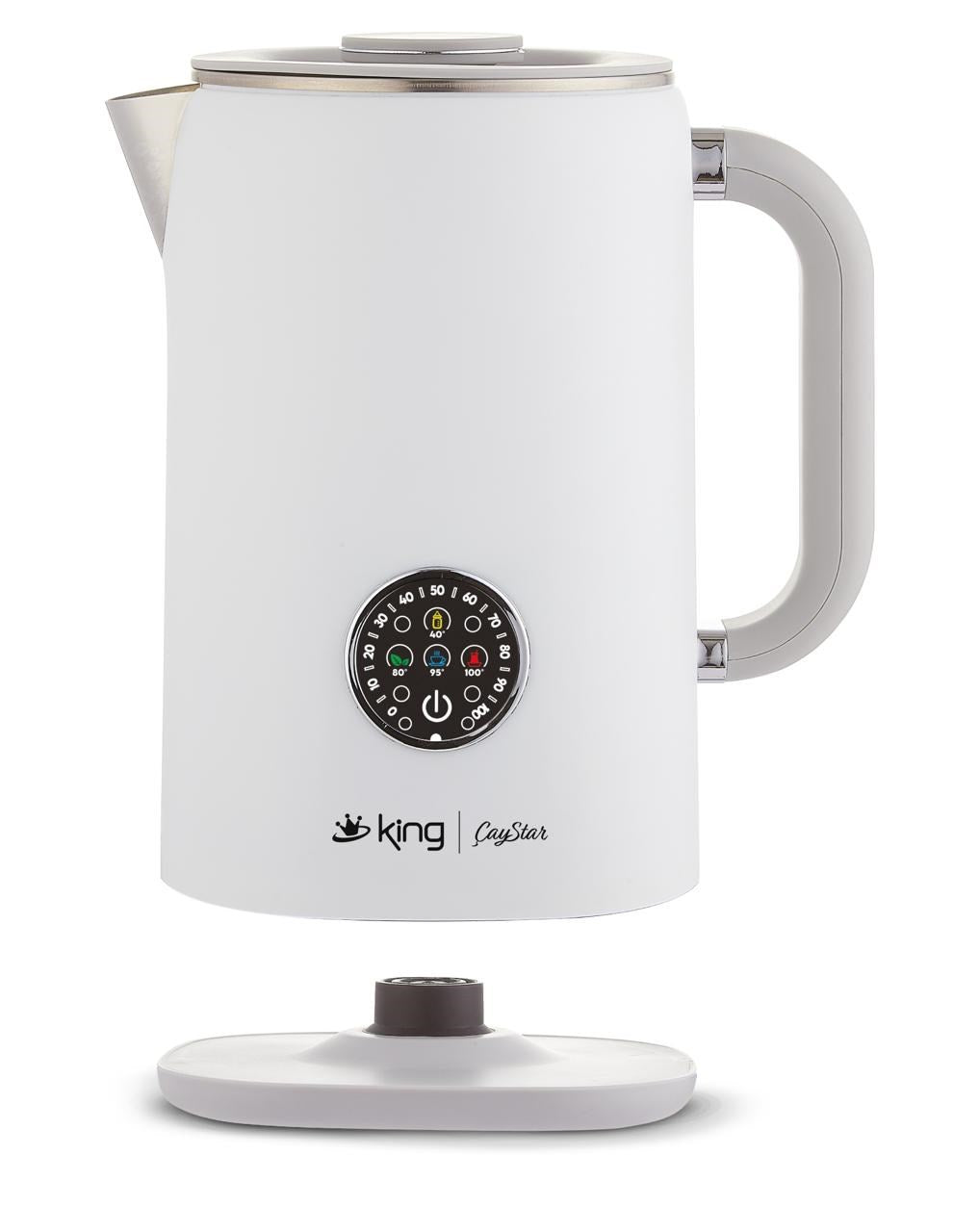 KCM387 Çaystar dijital çay makinesi beyaz yan tasarım detayı
