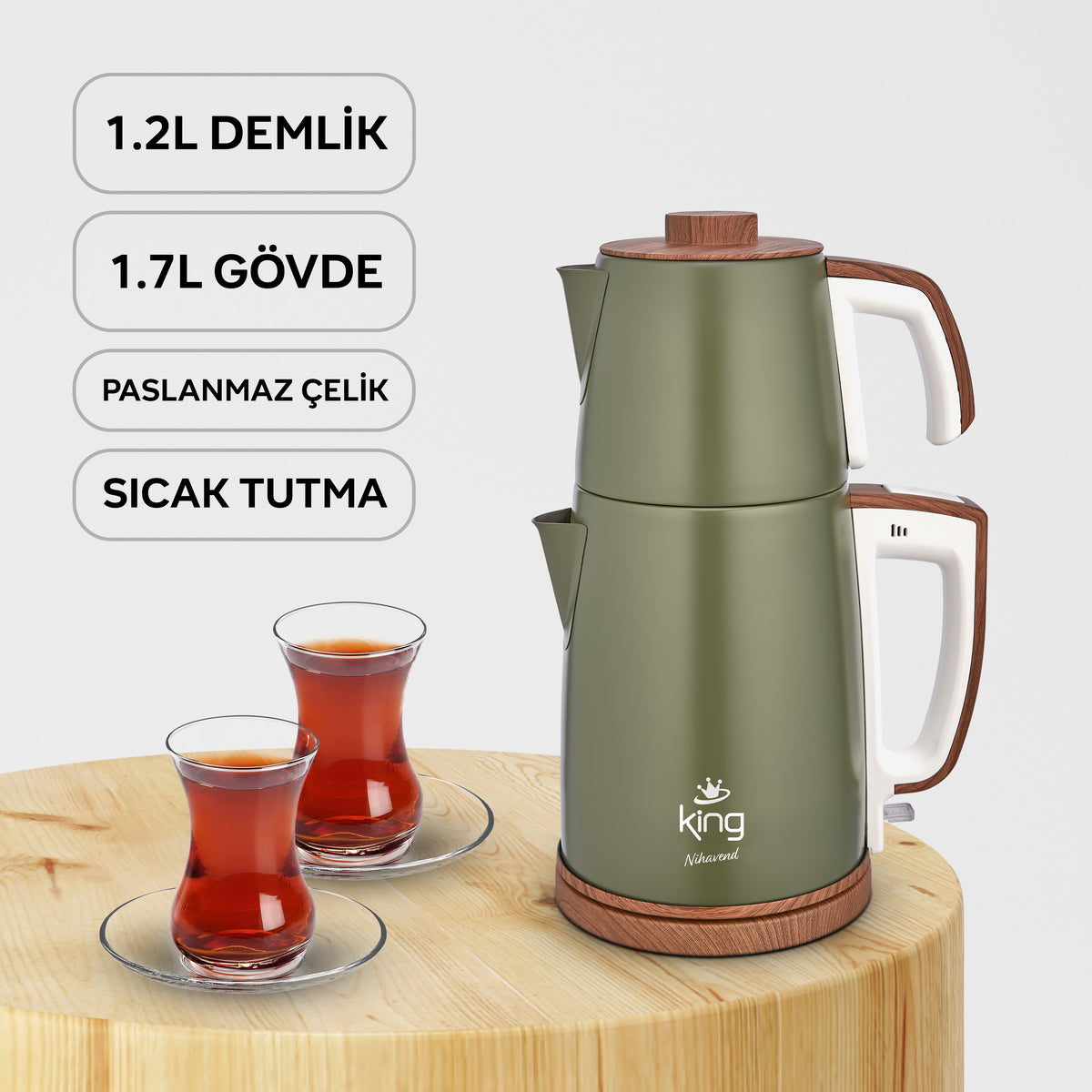 KCM336 Nihavend Çay Makinesi - King Küçük Ev Aletleri