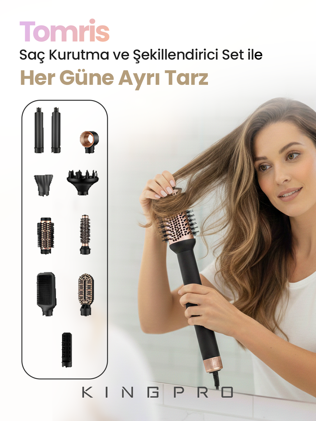 Tomris Saç Kurutma ve Şekillendirici Set