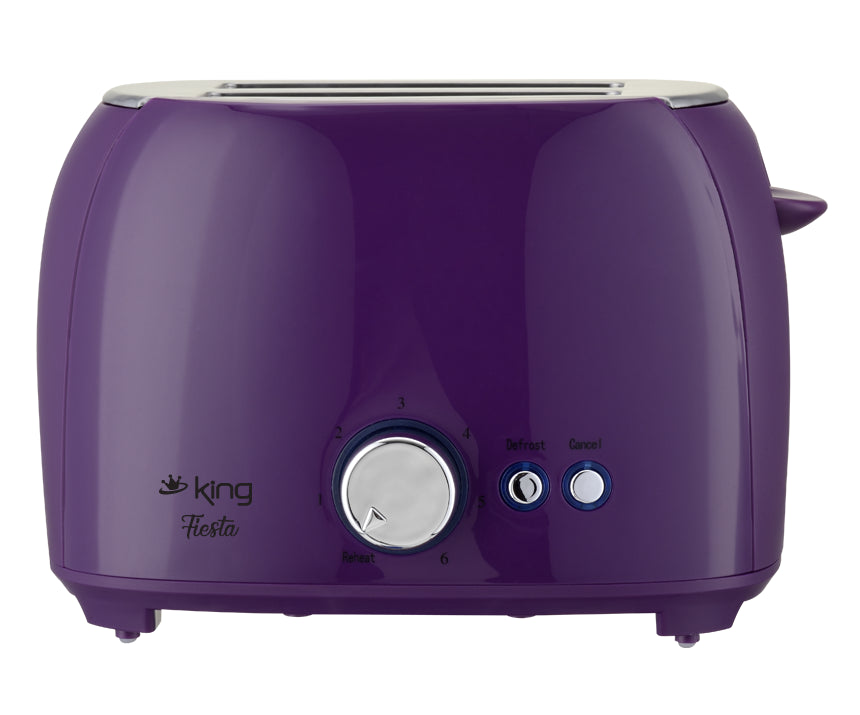 K2178 Fiesta Ekmek Kızartma Makinesi - Mor - King Küçük Ev Aletleri