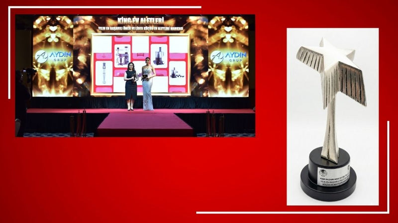 King Ev Aletleri, “Yılın En Başarılı Öncü ve Lider Küçük Ev Aletleri Markası” Ödülünü Aldı