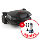 KING P637Y GRİLLMAX IZGARA VE TOST MAKİNESİ (SİYAH) ALANA KSM777 TIRAŞ MAKİNESİ HEDİYE (TAKIM)
