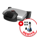 KING P637Y GRİLLMAX IZGARA VE TOST MAKİNESİ (GÜMÜŞ) ALANA KSM777 TIRAŞ MAKİNESİ HEDİYE (TAKIM)