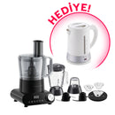 CN-KINGPRO KMR988 ClawMax Mutfak Robotu & Blender Set +HEDİYE  K3110 Teamax Eco Su Isıtıcı (Beyaz)
