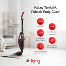 KING BOLD PLUS K-368P SİYAH-BORDO DIK SUPURGE