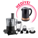 CN-KINGPRO KMR988 ClawMax Mutfak Robotu & Blender Set +HEDİYE  K3110 Teamax Eco Su Isıtıcı (Siyah)
