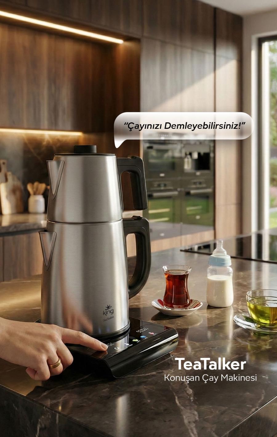 KCM388 Teatalker Konuşan Çay Makinesi 2200W