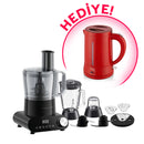 CN-KINGPRO KMR988 ClawMax Mutfak Robotu & Blender Set +HEDİYE  K3110 Teamax Eco Su Isıtıcı (Kırmızı)