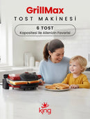 P637Y GrillMax Tost Makinesi - Kırmızı