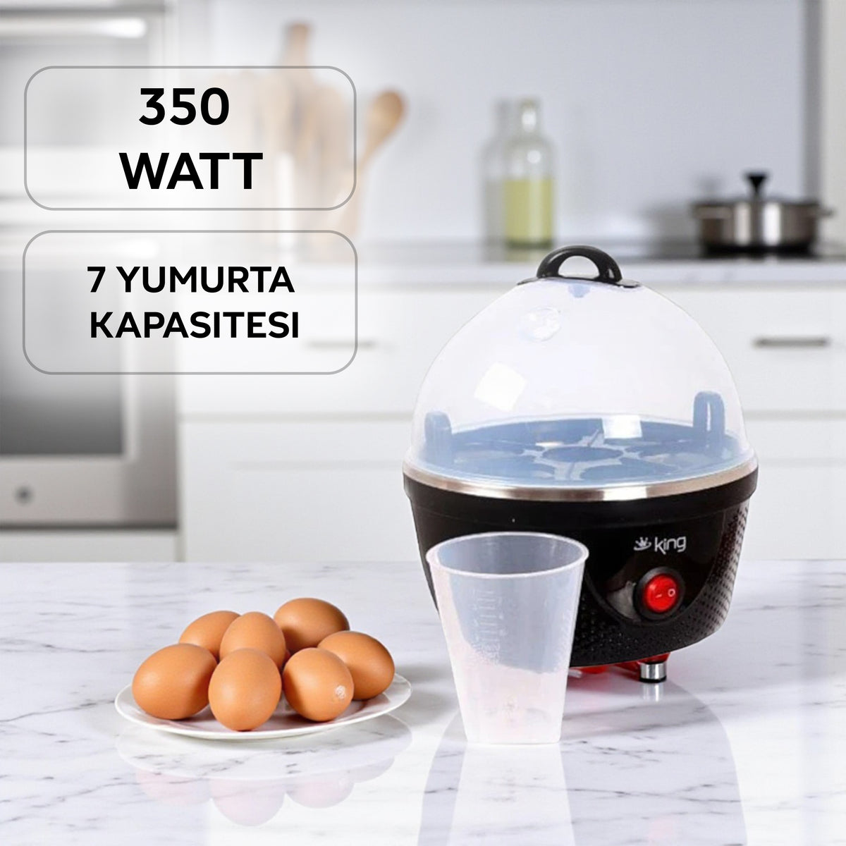 K350 Eggmaster Yumurta Pişirme Makinesi - King Küçük Ev Aletleri