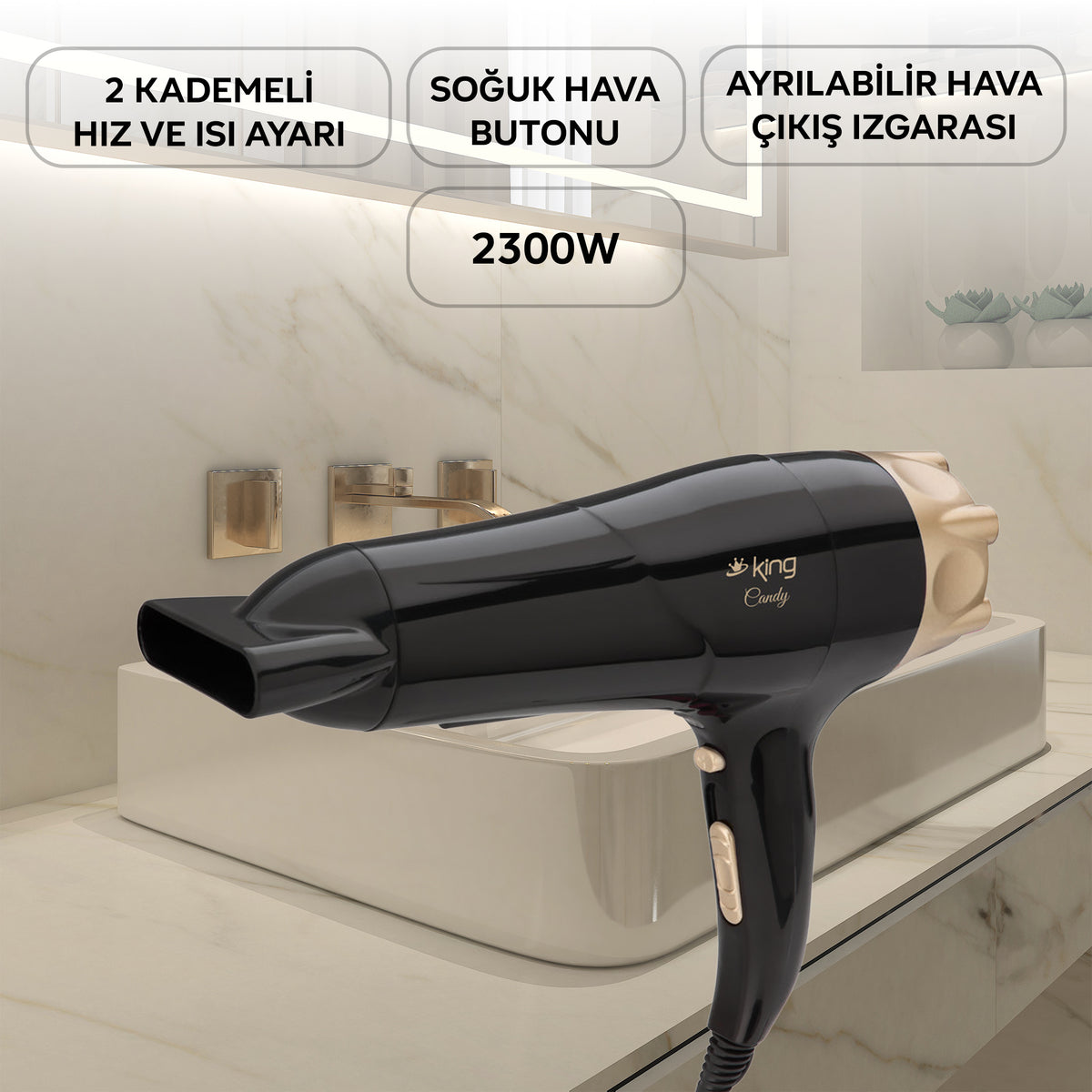 K426 Candy Saç Kurutma Makinesi | 2300W