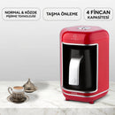 K605 Kısmet Kahve Makinesi - Kırmızı - King Küçük Ev Aletleri