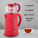 K8500 TeaMax Çay Makinesi - Kırmızı - King Küçük Ev Aletleri
