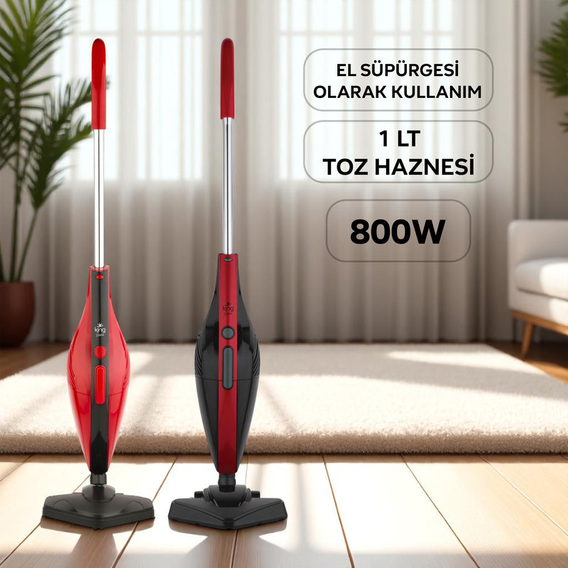 K888 Eletro Elektrikli Dikey Süpürge - Kırımızı