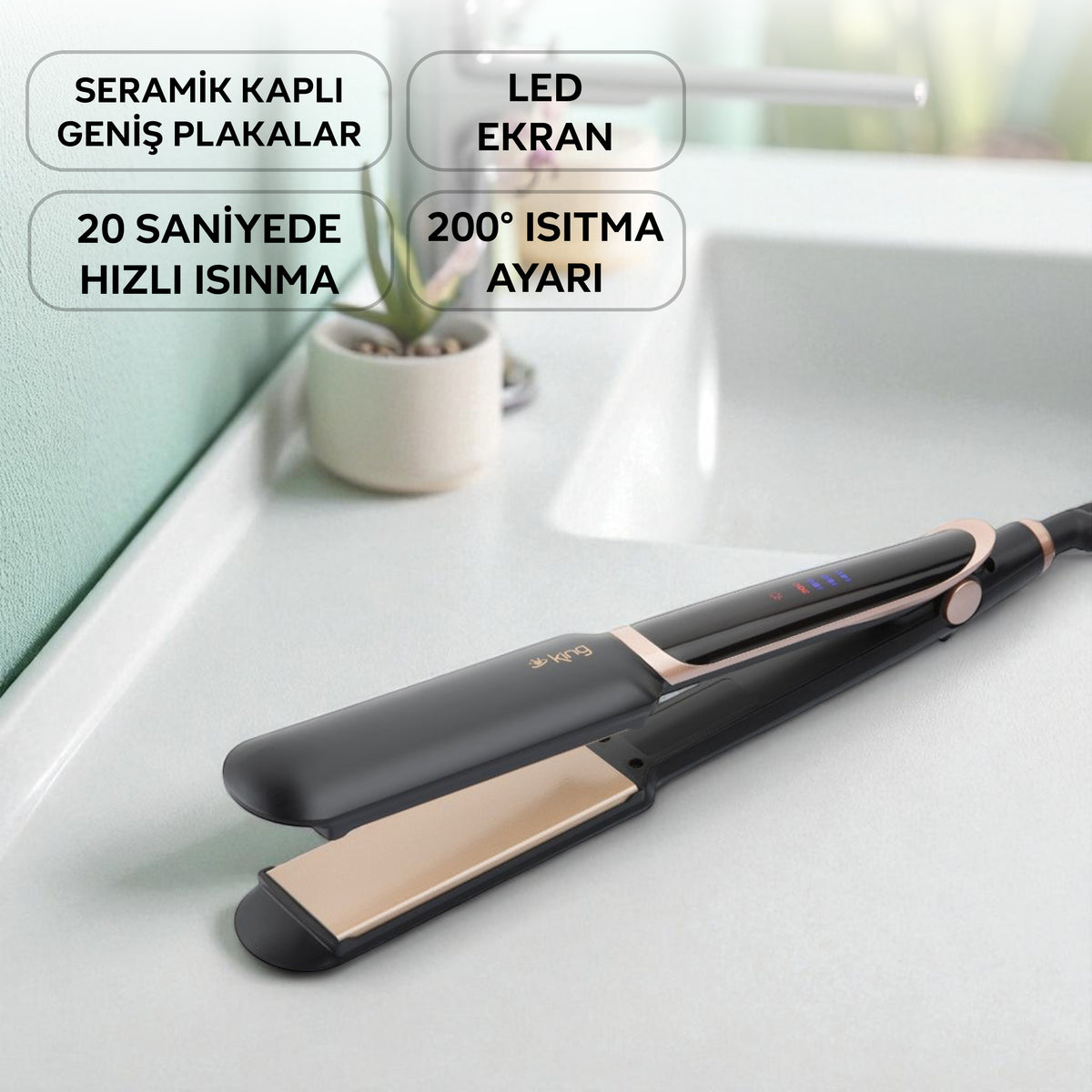 K914 Bliss Saç Düzleştiricisi - 90 Watt