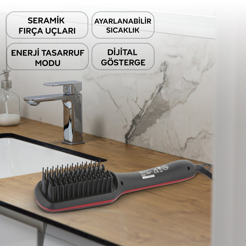 K920 Shine Saç Düzleştiricisi - Kırmızı