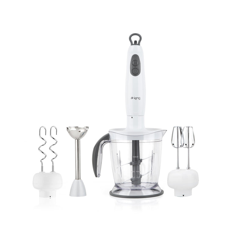 K941 Foodie 4 Bıçaklı Blender Seti - Beyaz