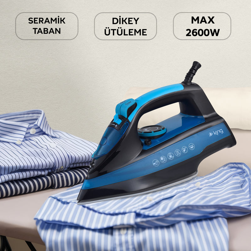 KBÜ700 Larsen Steam Iron-Blue
