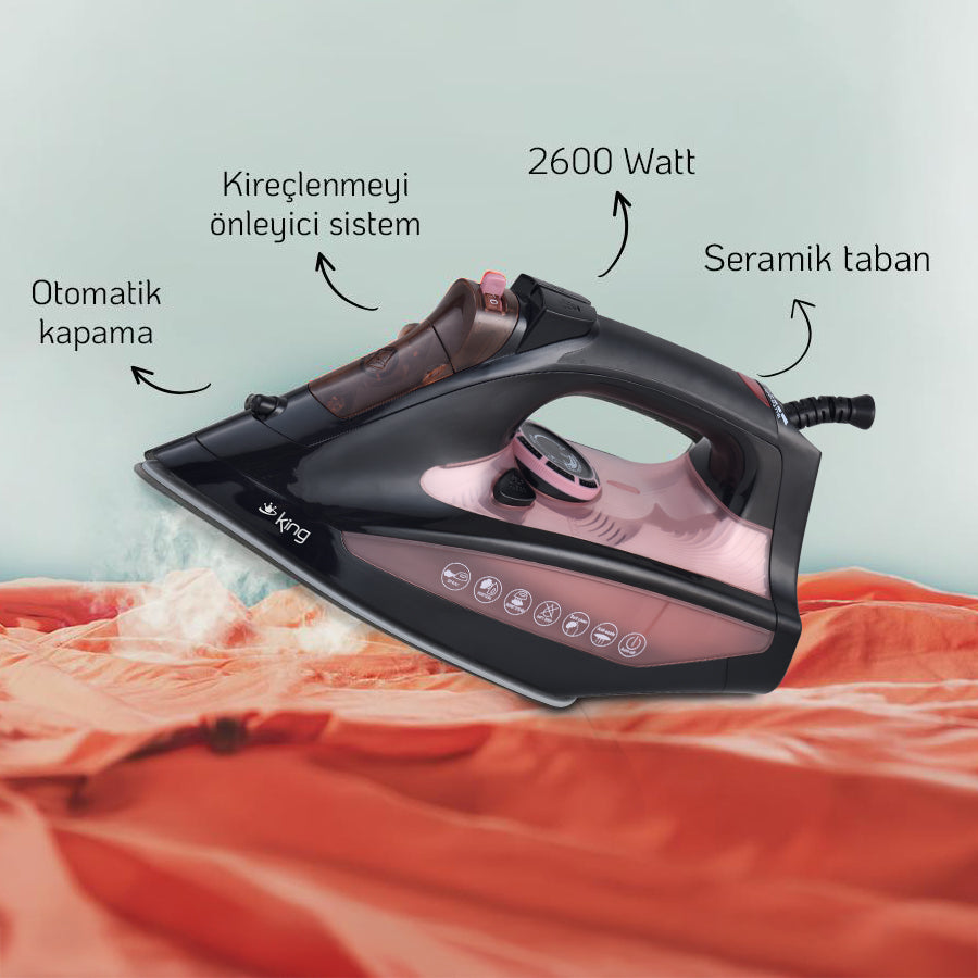 KİNG OSBORN KBU703 ROSE BUHARLI ÜTÜ