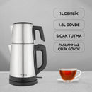 KCM331 TeaPro Inox Çay Makinesi - İnox - King Küçük Ev Aletleri