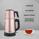 KCM331 TeaPro Inox Çay Makinesi - Rose - King Küçük Ev Aletleri