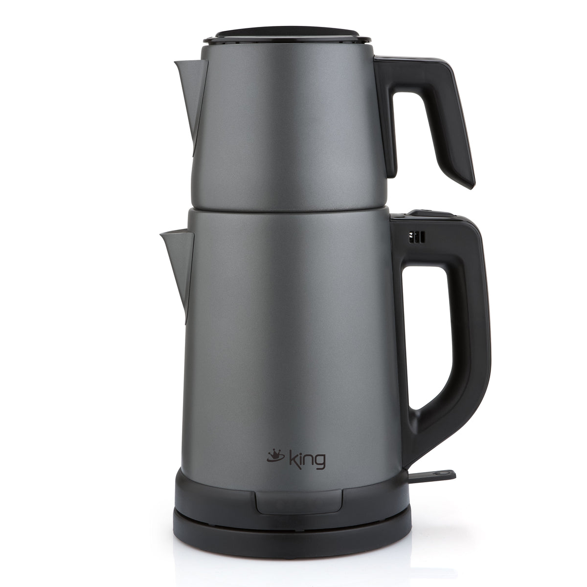 KCM331 TeaPro Inox Çay Makinesi - Antrasit - King Küçük Ev Aletleri
