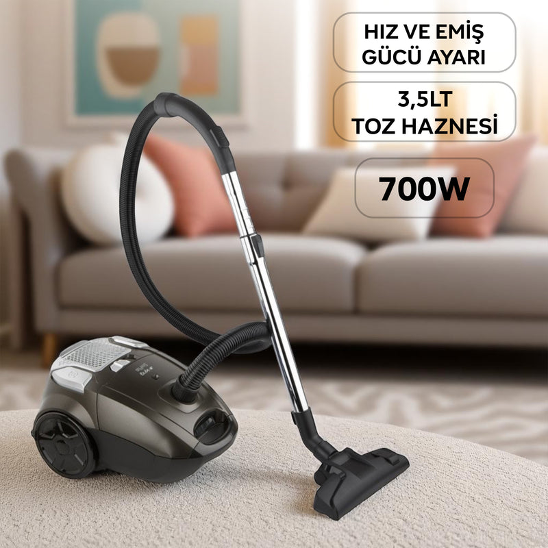 KES765 SriXPlus Elektrikli Süpürge - Mavi - King Küçük Ev Aletleri