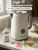 KSI386 Arya Digitaler Wasserkocher - Weiß