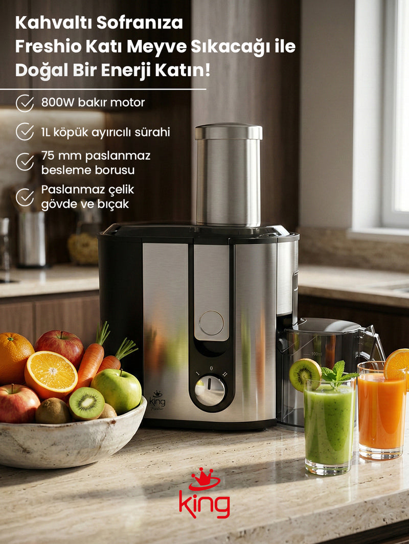 ミキスター KKM1172 Freshio Solid Juice Extractor | 800W Stainless Steel