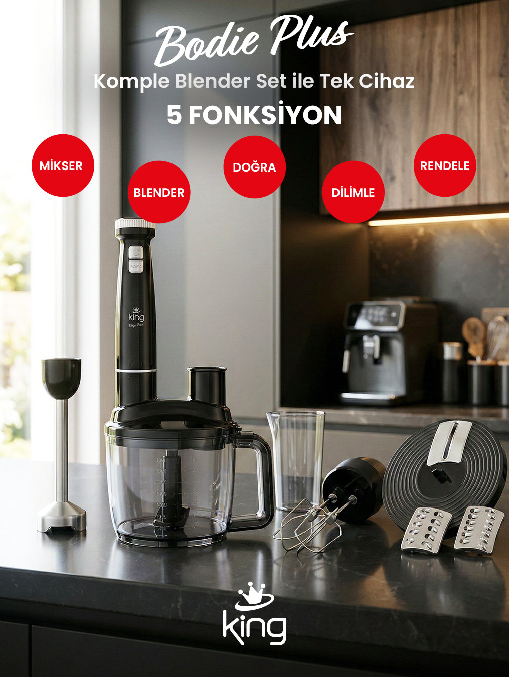 KKB1073 Bodie Plus Komple Blender Set