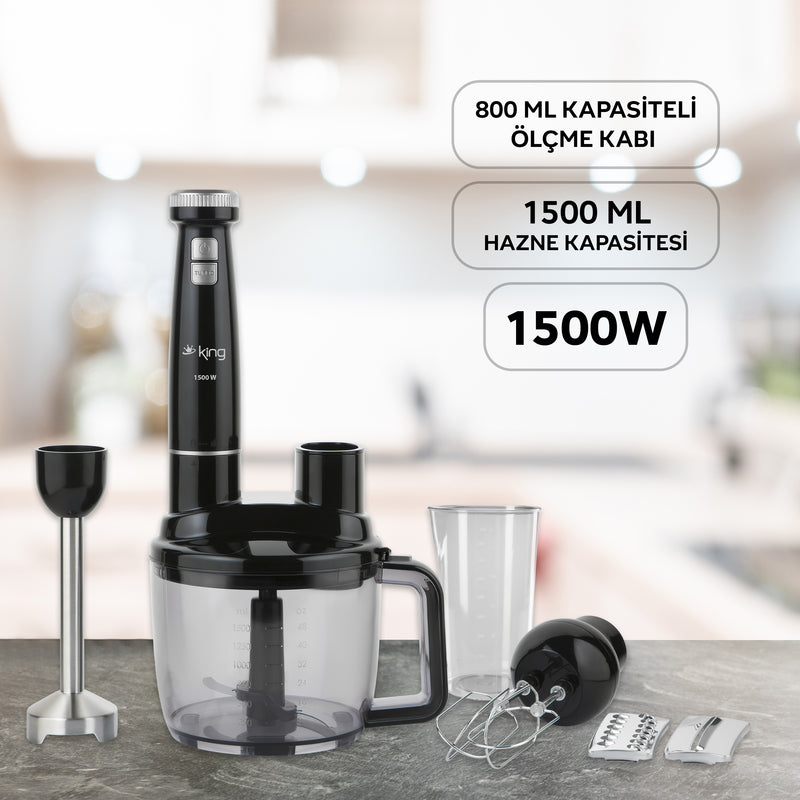 KKB973 Bodie Komple Blender Set-Siyah Gümüş