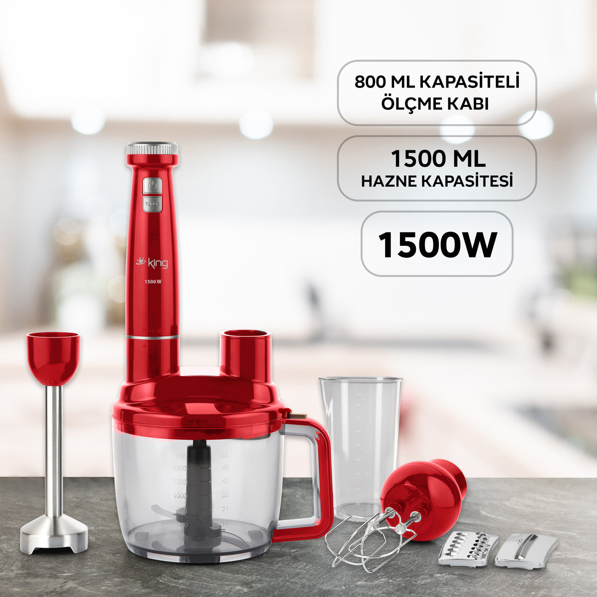 KKB973 Bodie Complete Blender Set - Red