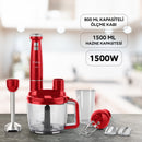 KKB973 Bodie Komple Blender Set - Kırmızı - King Küçük Ev Aletleri