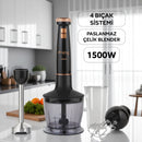KKB974 Borge Blender Set - Siyah/Bakır - King Küçük Ev Aletleri