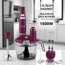 KKB976 Hilde Komple Blender Set - Mor - King Küçük Ev Aletleri