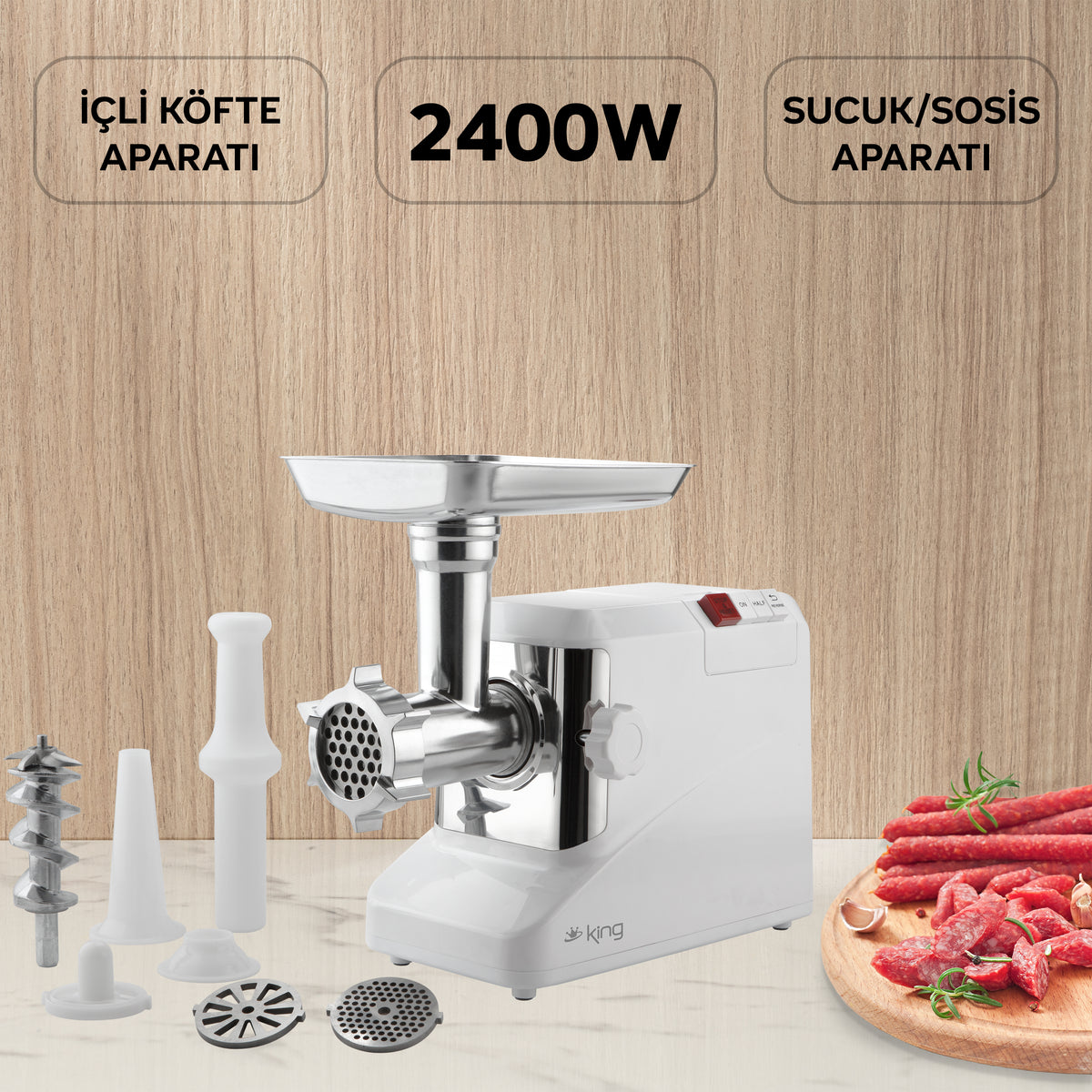 KKM121 Sonic Kıyma Makinesi - 2400 Watt