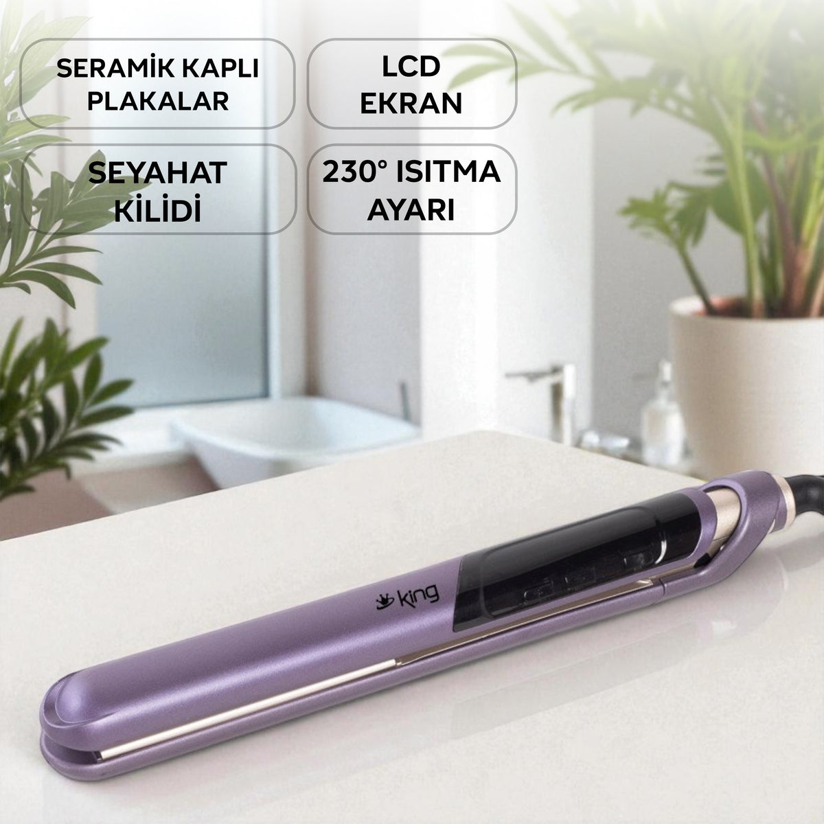 KSD923 Helena Saç Düzleştiricisi - 52 Watt