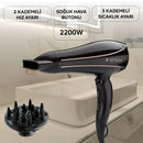 KSK434 Malin Saç Kurutma Makinesi - Siyah - King Küçük Ev Aletleri