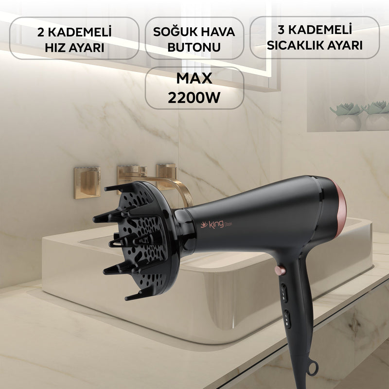 TT-KSK435 Olson Saç Kurutma Makinesi - Gümüş