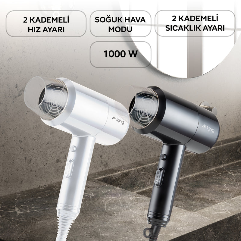 KSK439 Bariton Saç Kurutma Makinesi-Beyaz