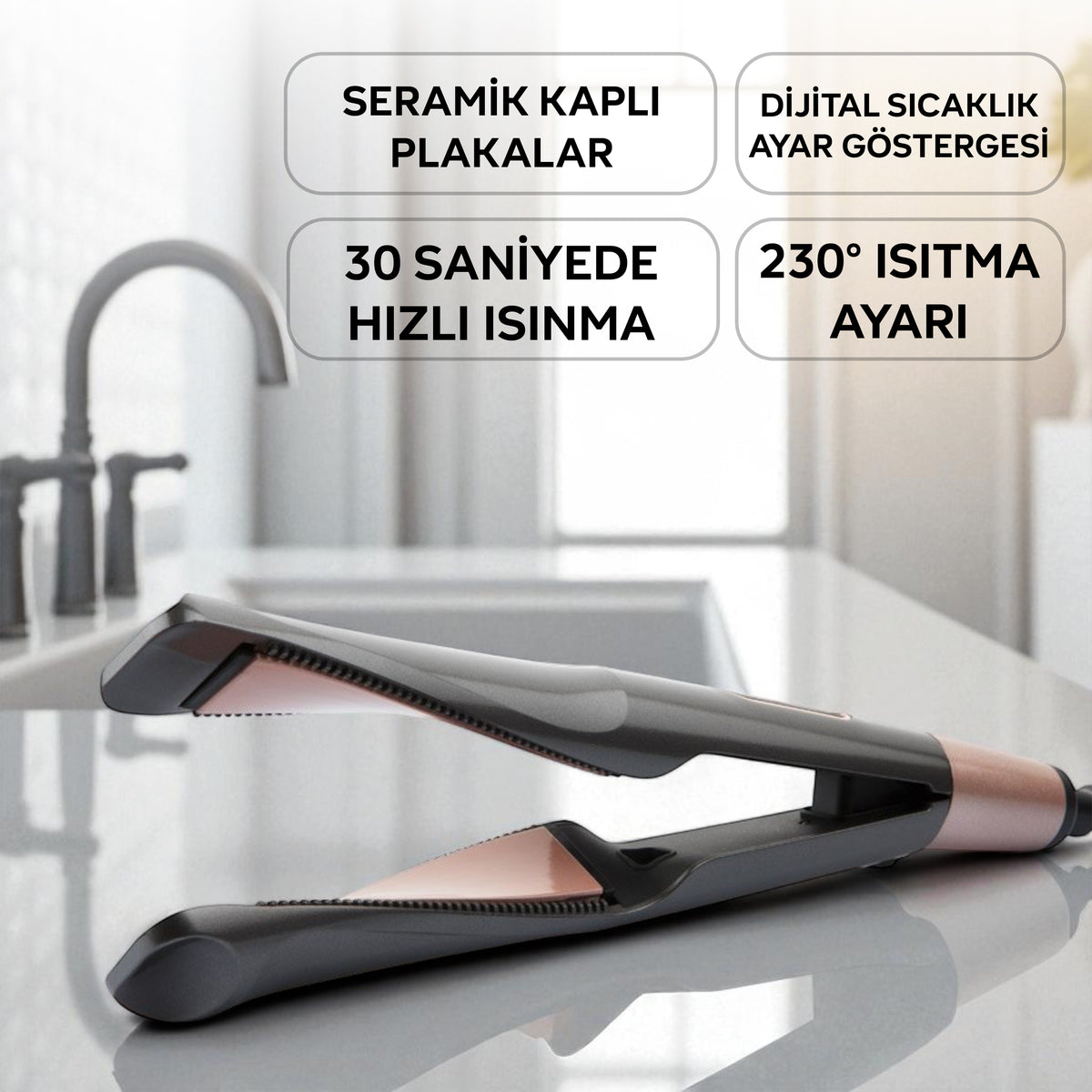 KSS925 Mary Saç Düzleştirici ve Maşa - King Küçük Ev Aletleri