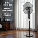 KİNG ESİNTİ KV1918 UZAKTAN KUMANDALI AYAKLI VANTİLATÖR