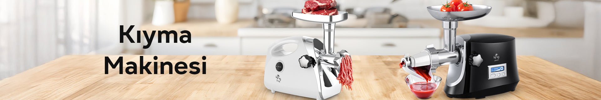 King kıyma makineleri koleksiyonu – et ve çeşitli gıdaları hızlı ve pratik şekilde öğütme