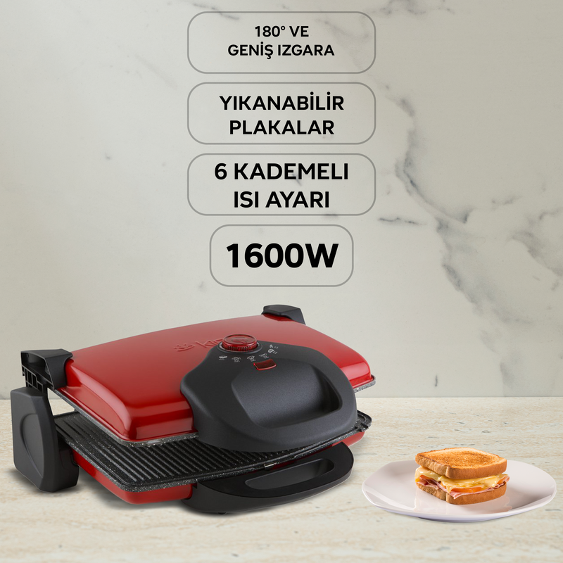 P637Y Тостер GrillMax Red