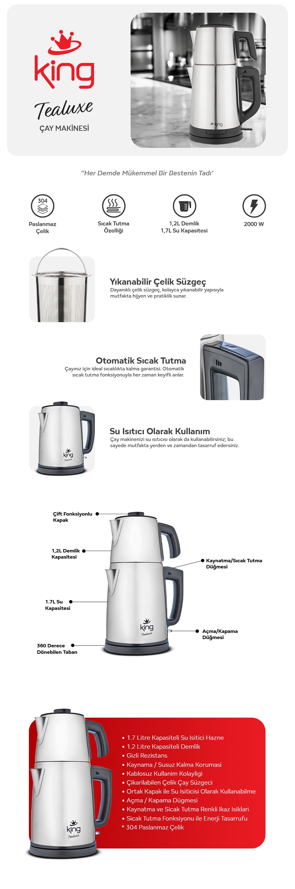 CN-K3106 Tealuxe Plus Çay Makinesi